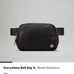 lululemon athletica Black Everywhere Belt Bag